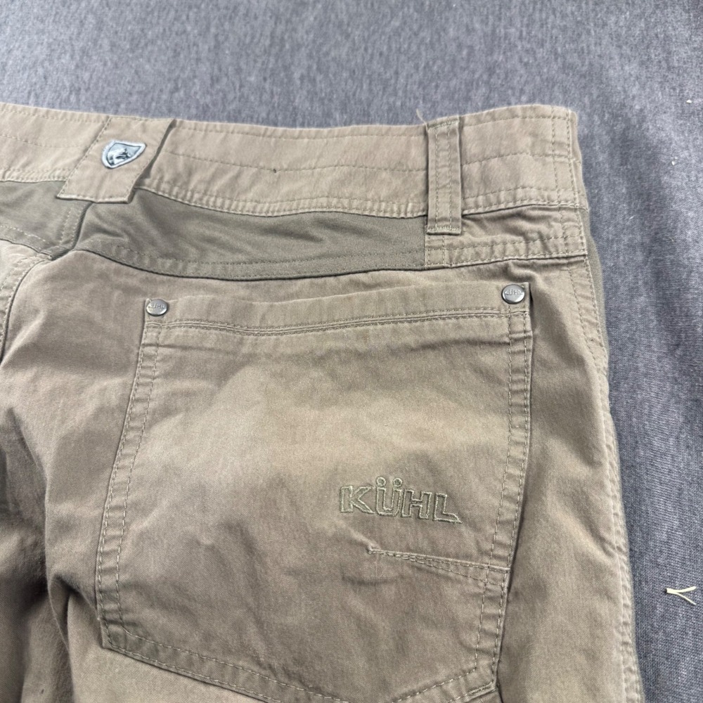 Kuhl Radikl Mens Khaki Brown Hiking Work Pants 33x30 Articulated Knee Stretch - Picture 10 of 11